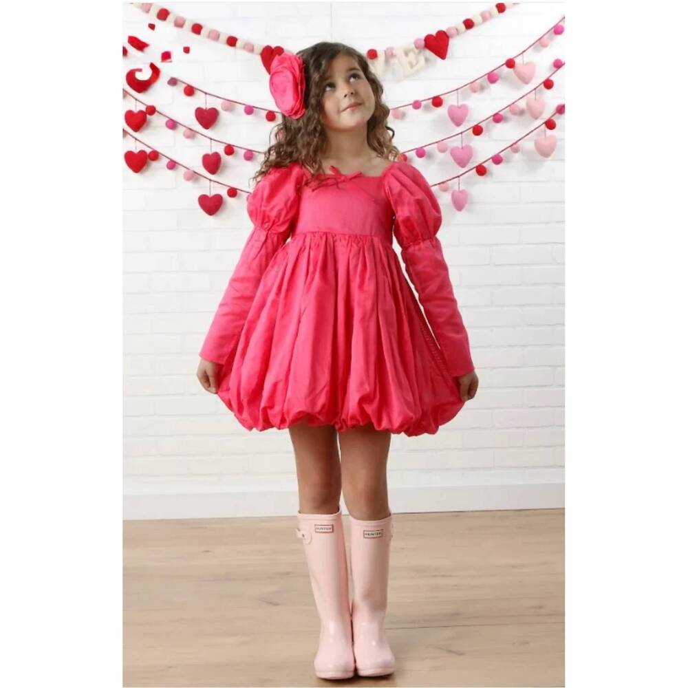 NEW OOH! LA, LA! COUTURE babydoll bubble dress in fuchsia
